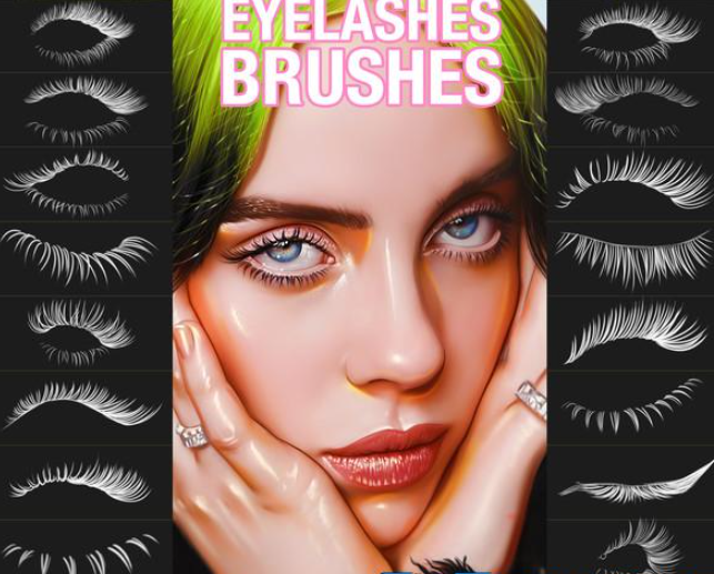 download eyelashes for photoshop